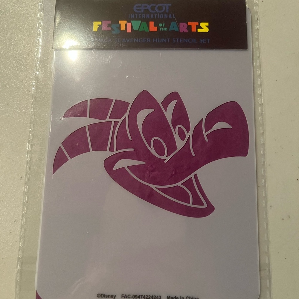 Purple Disney Festival of the Arts Stencil